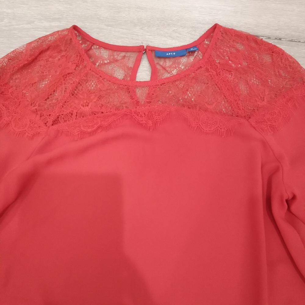 Apt 9 Red Blouse